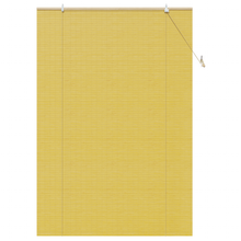 Raambuiten & Gordijnen met gordijnen Geel 150 x 220 cm Bamboe
