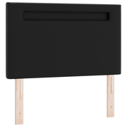 LED Headboard Black 90 cm Faux Leather