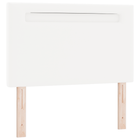 LED Headboard White 90 cm Faux Leather