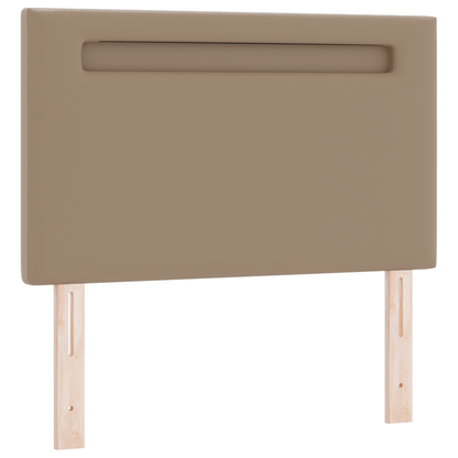 Hoofdbord effen 90 cm kunstleer cappuccinokleurig