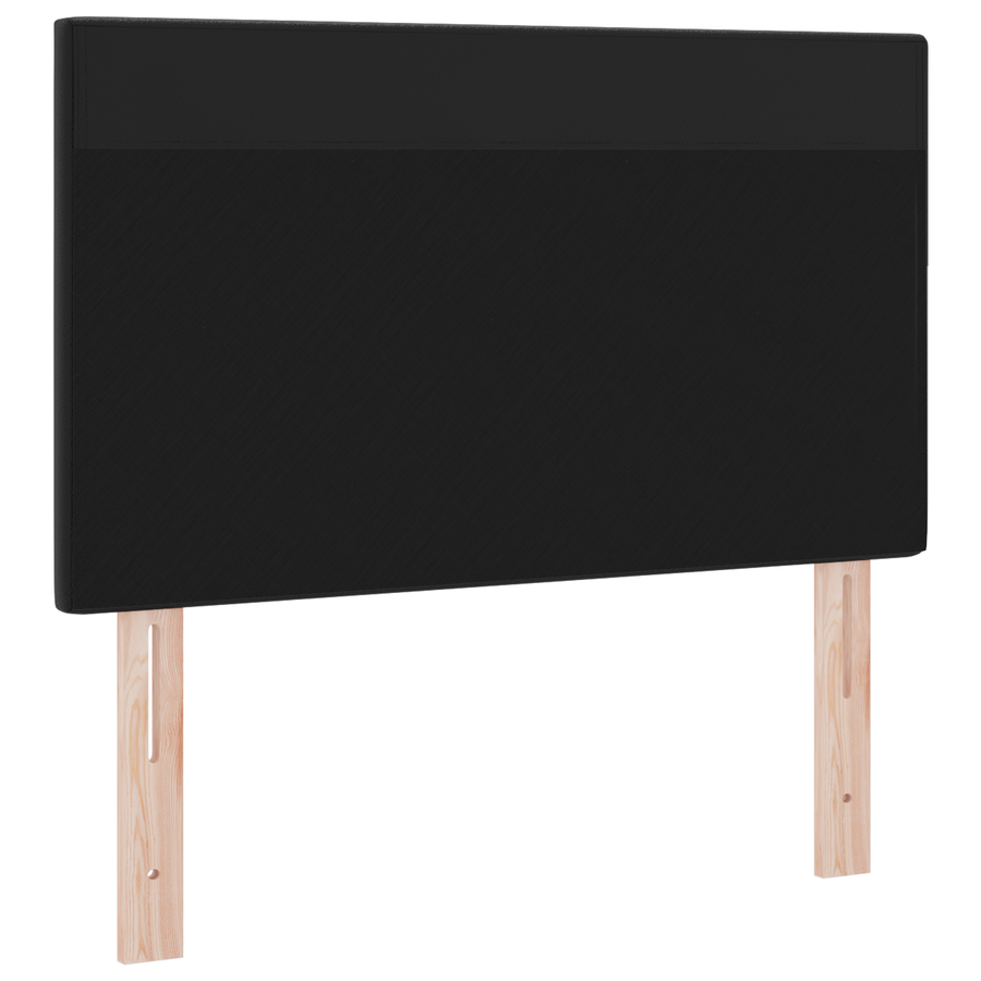 Hoofdbord effen 100 cm kunstleer zwart