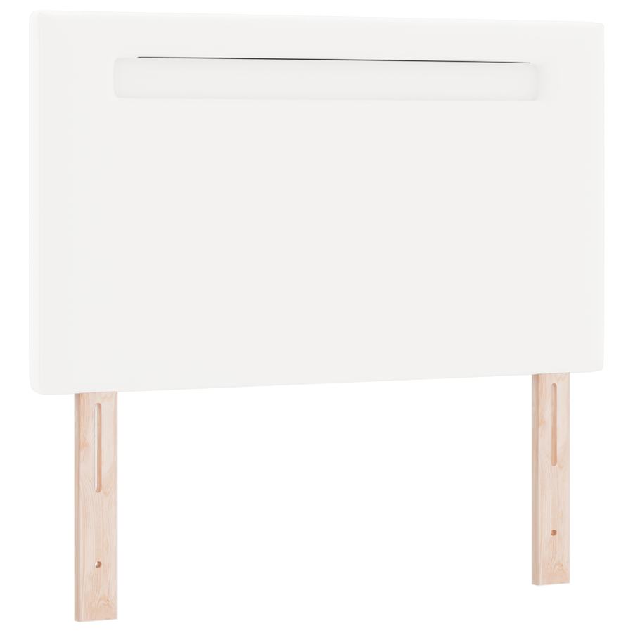 Hoofdbord Simpel Design Strak Wit 100 cm Faux Leer