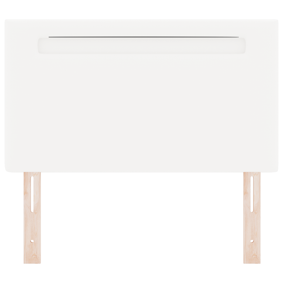 Hoofdbord Simpel Design Strak Wit 100 cm Faux Leer
