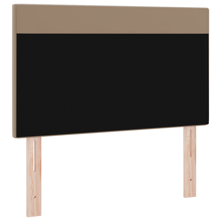 Hoofdbord effen 100 cm kunstleer cappuccinokleurig