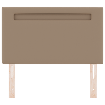 Hoofdbord effen 100 cm kunstleer cappuccinokleurig