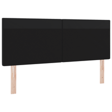 Hoofdbord effen 140 cm kunstleer zwart