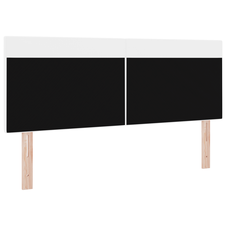 Hoofdbord effen 160 cm kunstleer wit