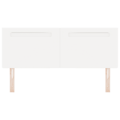 Hoofdbord effen 160 cm kunstleer wit
