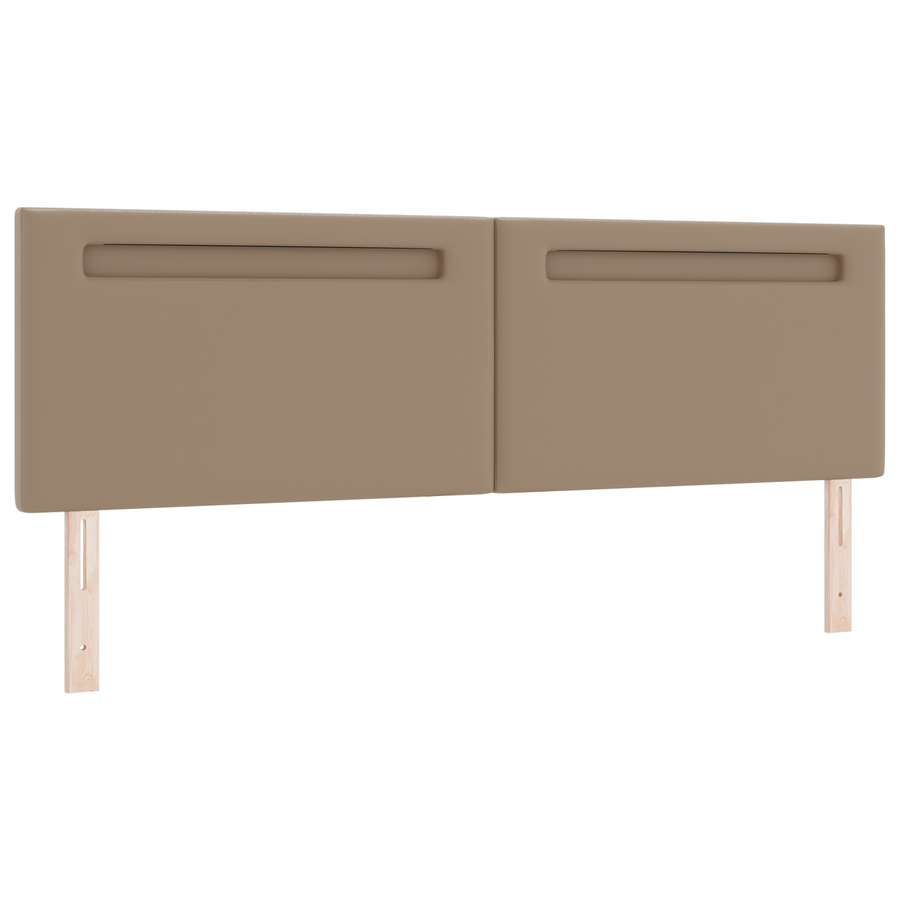 Hoofdbord effen 180 cm kunstleer cappuccinokleurig