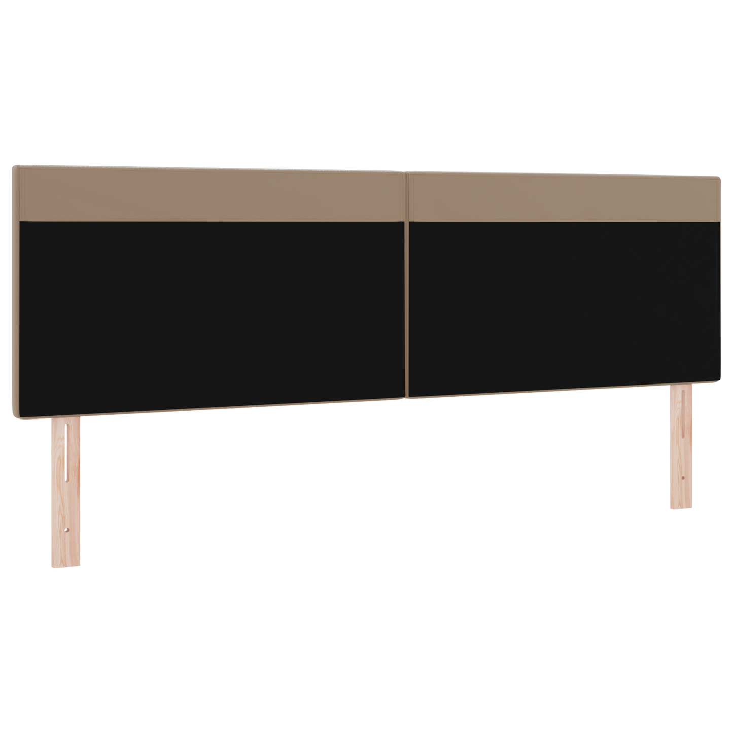 Hoofdbord effen 180 cm kunstleer cappuccinokleurig