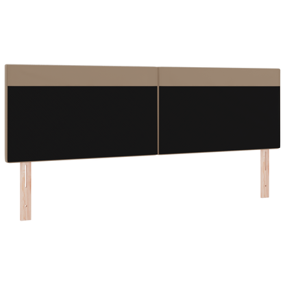 Hoofdbord effen 180 cm kunstleer cappuccinokleurig