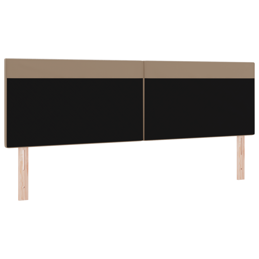 Hoofdbord effen 180 cm kunstleer cappuccinokleurig