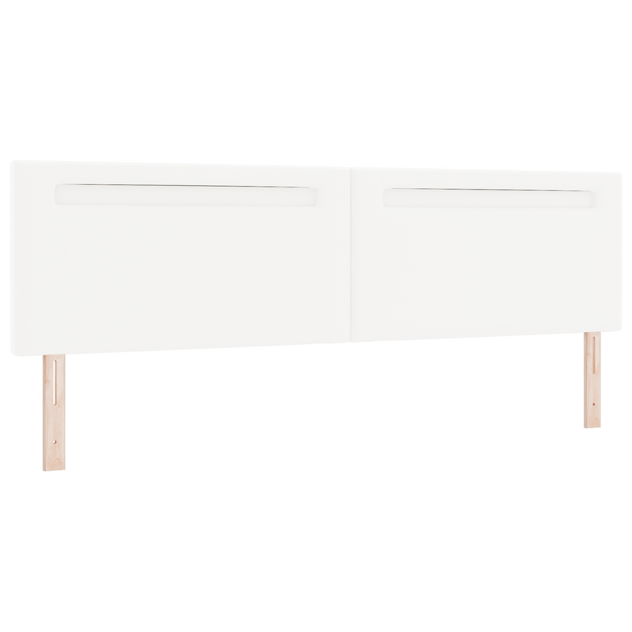 Hoofdbord effen 200 cm kunstleer wit