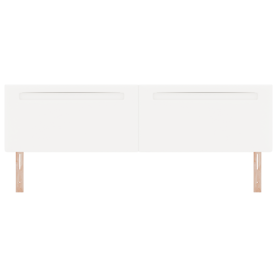 Hoofdbord effen 200 cm kunstleer wit
