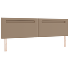 LED Headboard Cappuccino 200 cm Faux Leather