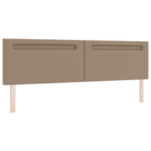 Hoofdbord effen 200 cm kunstleer cappuccinokleurig
