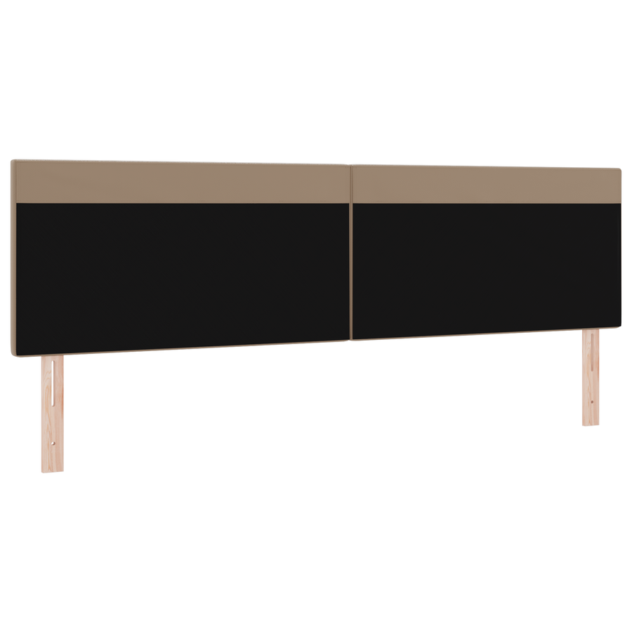 Hoofdbord effen 200 cm kunstleer cappuccinokleurig