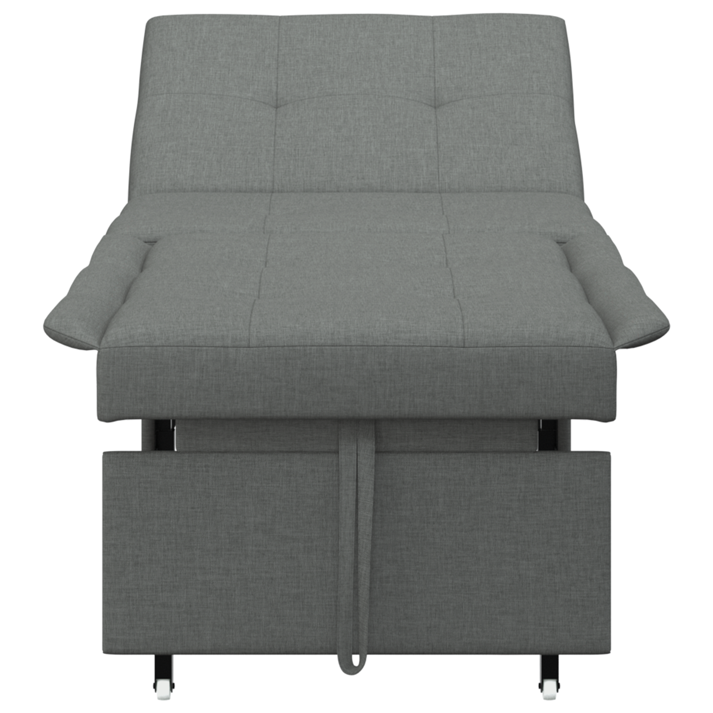 3-in-1 Sofa Bed - Uittrekbaar Ontwerp, Donkergrijze Stof
