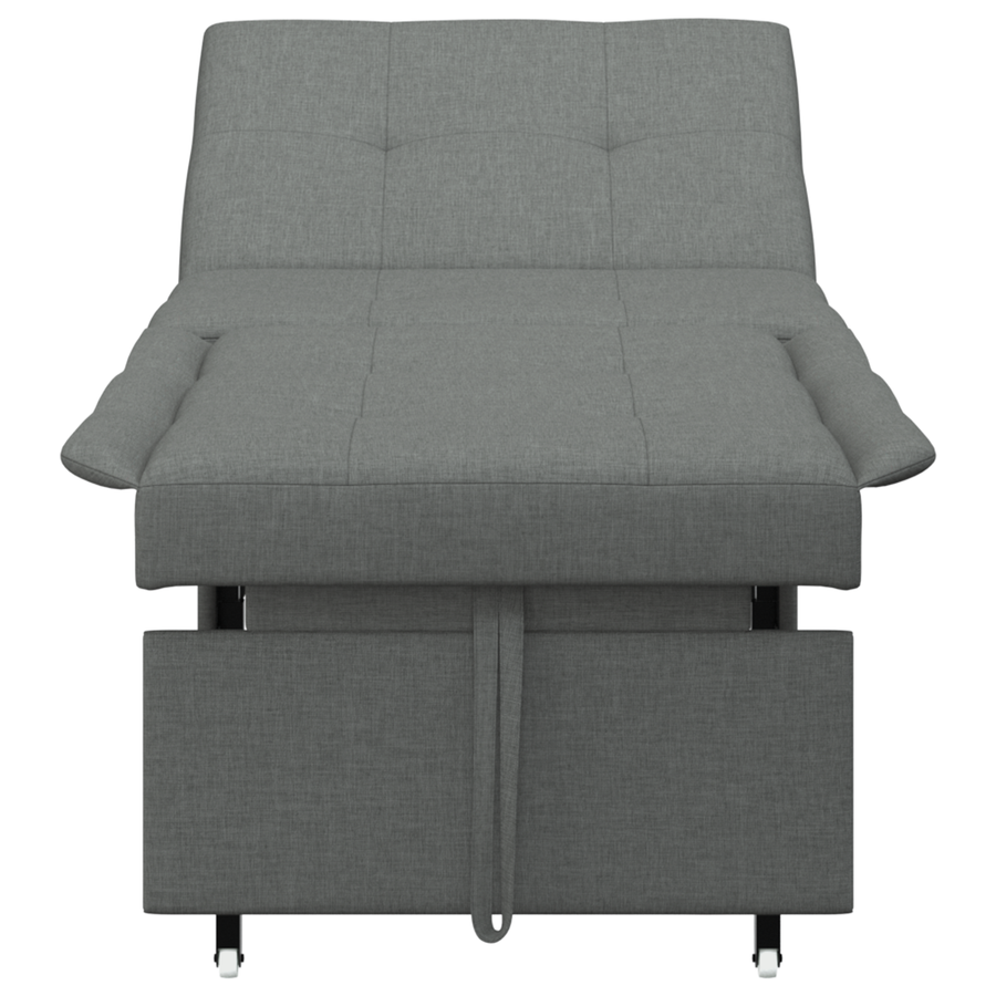 3-in-1 Sofa Bed - Uittrekbaar Ontwerp, Donkergrijze Stof