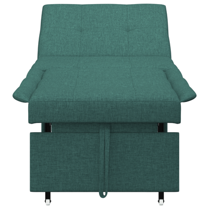 3-in-1 Sofa Bed - Uittrekbaar ontwerp in donkergroene stof