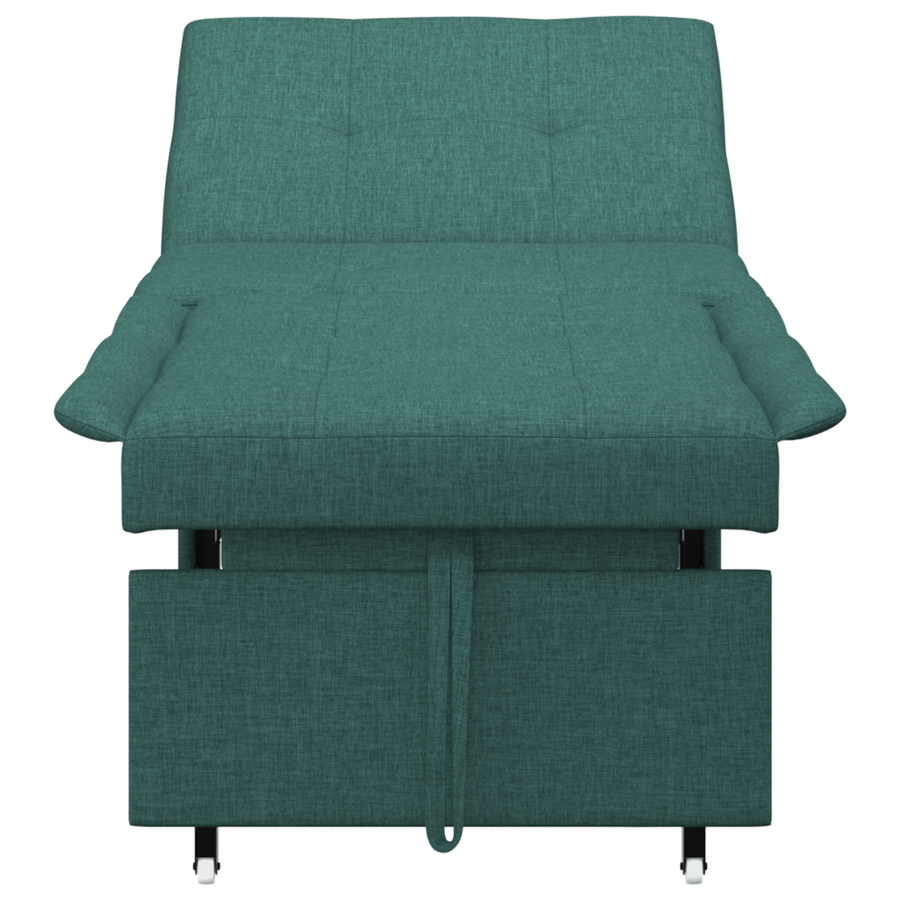 3-in-1 Sofa Bed - Uittrekbaar ontwerp in donkergroene stof