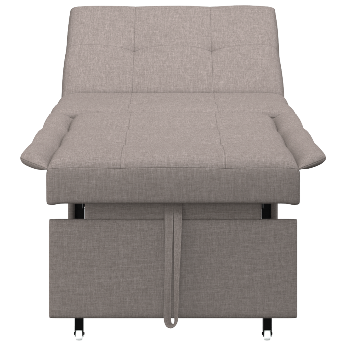 Sofa Bed 3-in-1 Uittrekbare Ontwerp in Taupe Stof