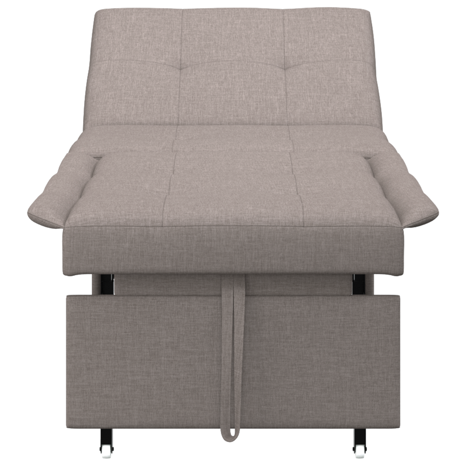 Sofa Bed 3-in-1 Uittrekbare Ontwerp in Taupe Stof
