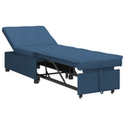 Slaapbank blauw 194x50x82 cm stof