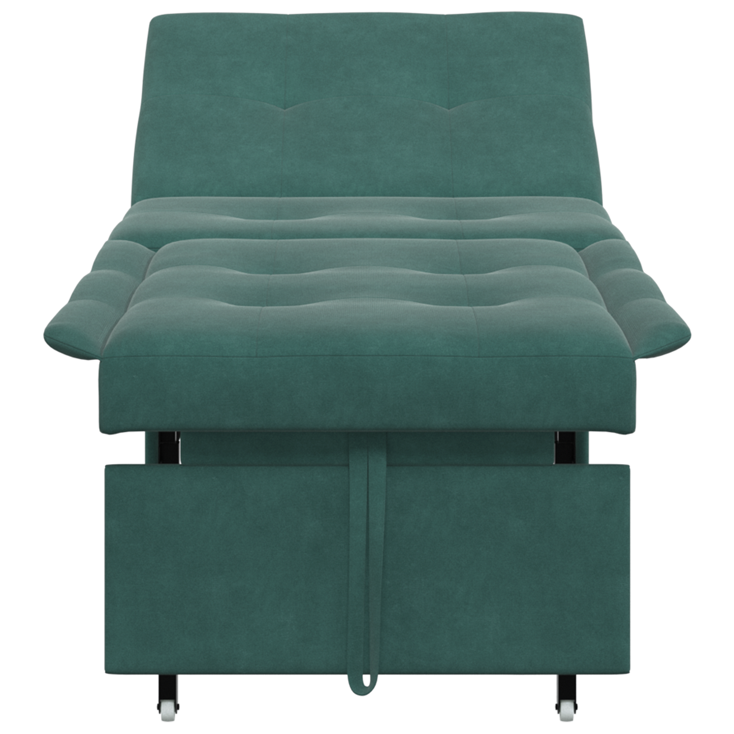 3-in-1 Sofa Bed Uittrekbaar Donkergroen Fluweel