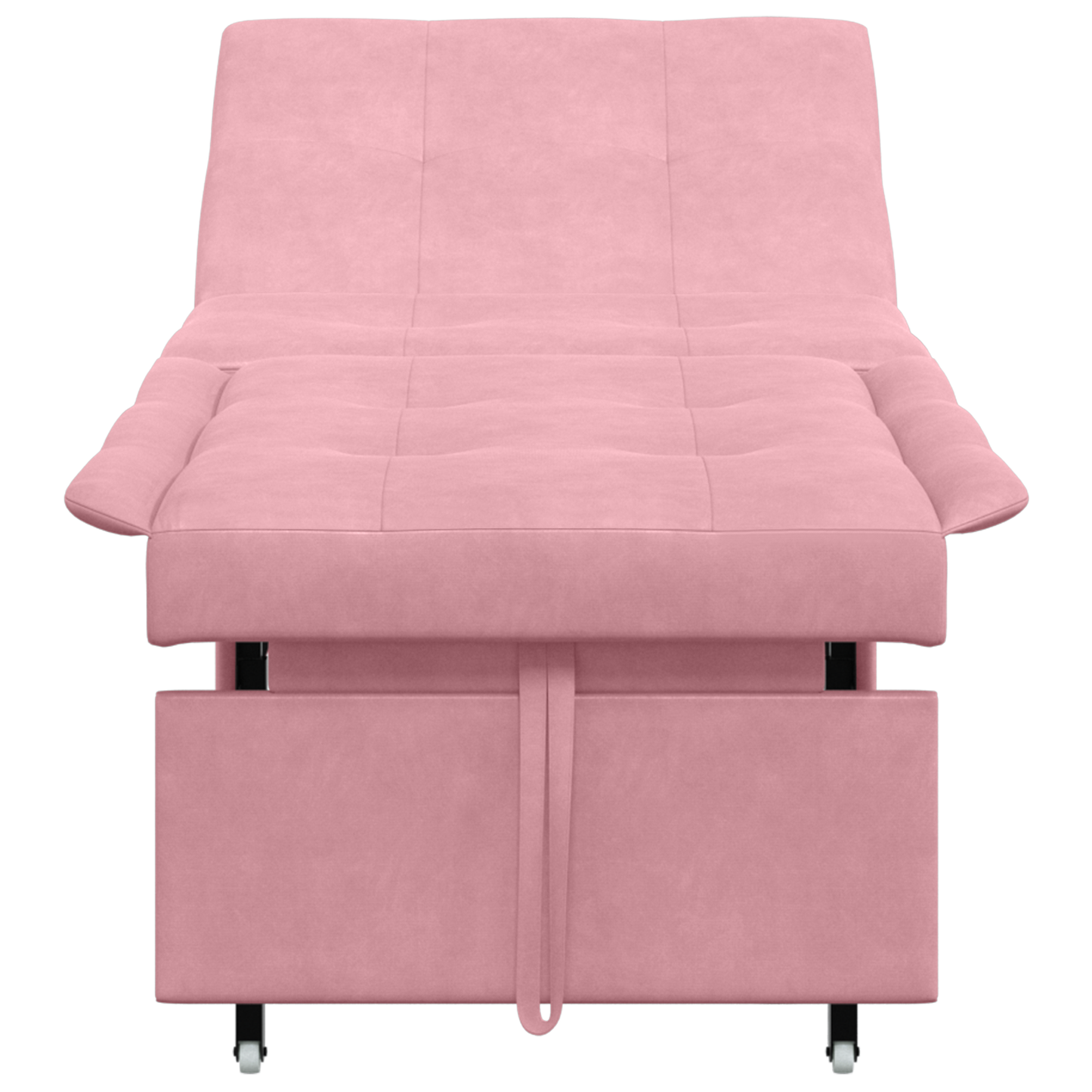 3-in-1 Sofa Bed Uittrekmodel Roze Fluweel
