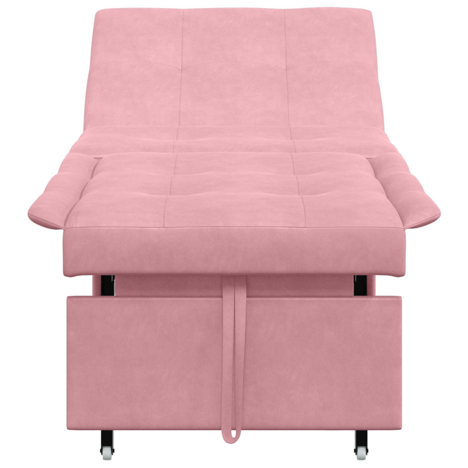 3-in-1 Sofa Bed Uittrekmodel Roze Fluweel