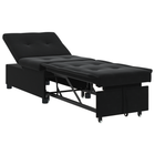 Slaapbank 194x67x82 cm zwart fluweel