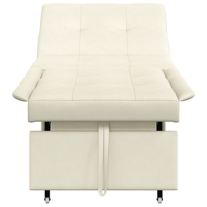 3-in-1 Uittrekbaar Sofa Bed in Crème Velours