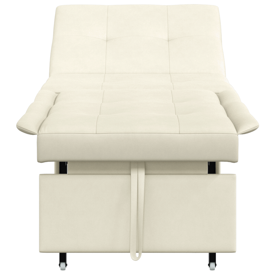 3-in-1 Uittrekbaar Sofa Bed in Crème Velours