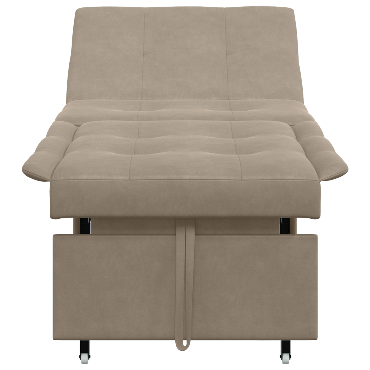Slaapbank 3-in-1 Uittrekbaar Ontwerp Taupe Stof