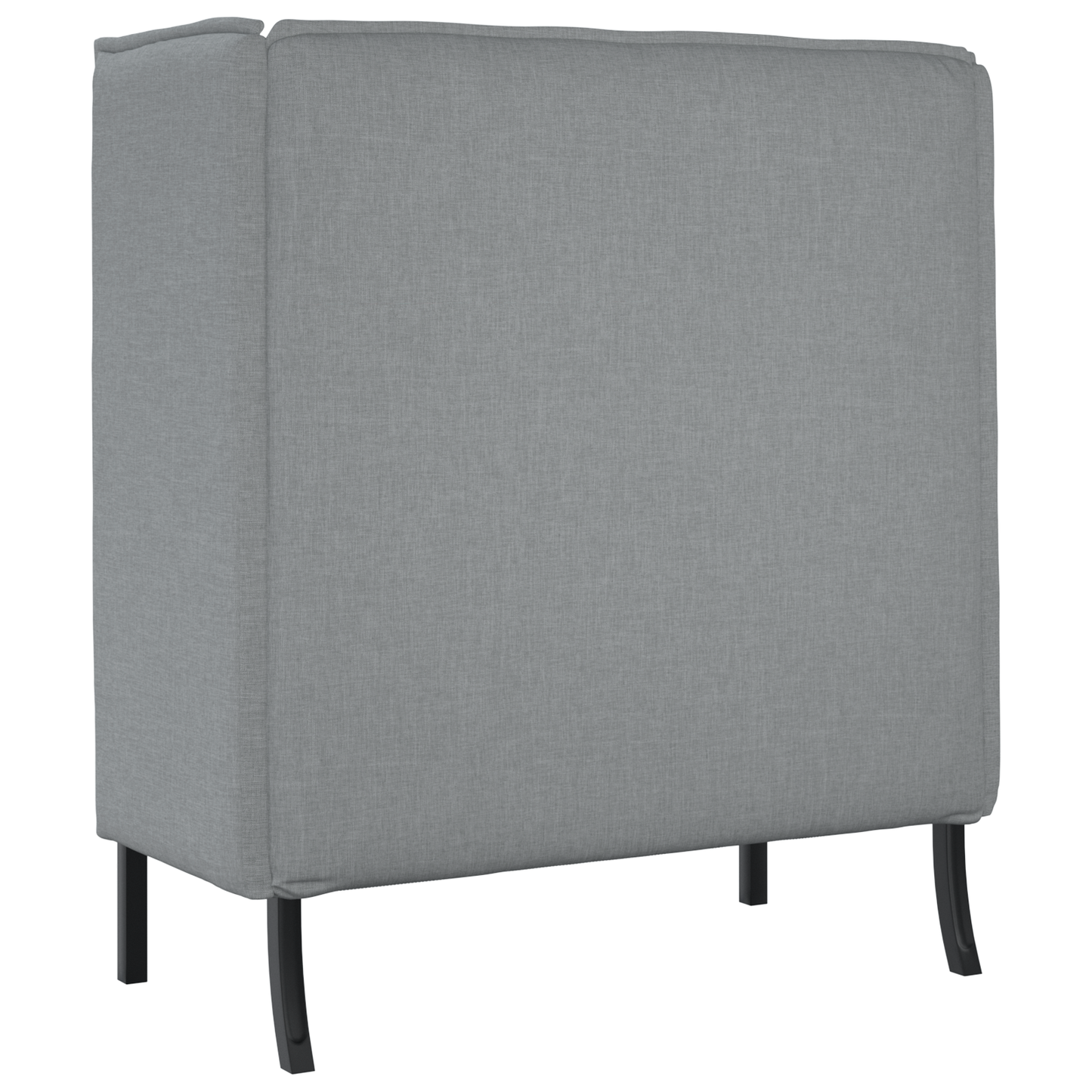 Hoge Rugbank Lichtgrijs 109x56x121 cm Stof