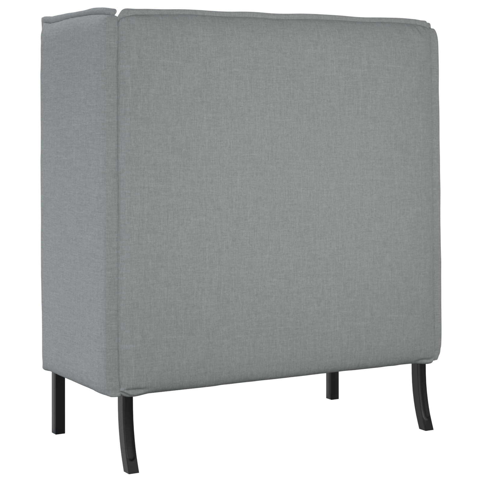Hoge Rugbank Lichtgrijs 109x56x121 cm Stof