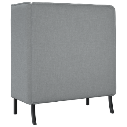 Hoge Rugbank Lichtgrijs 109x56x121 cm Stof