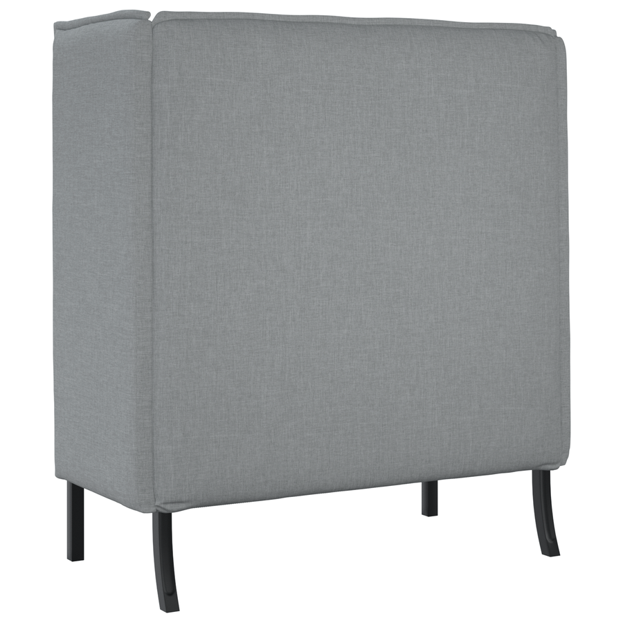 Hoge Rugbank Lichtgrijs 109x56x121 cm Stof
