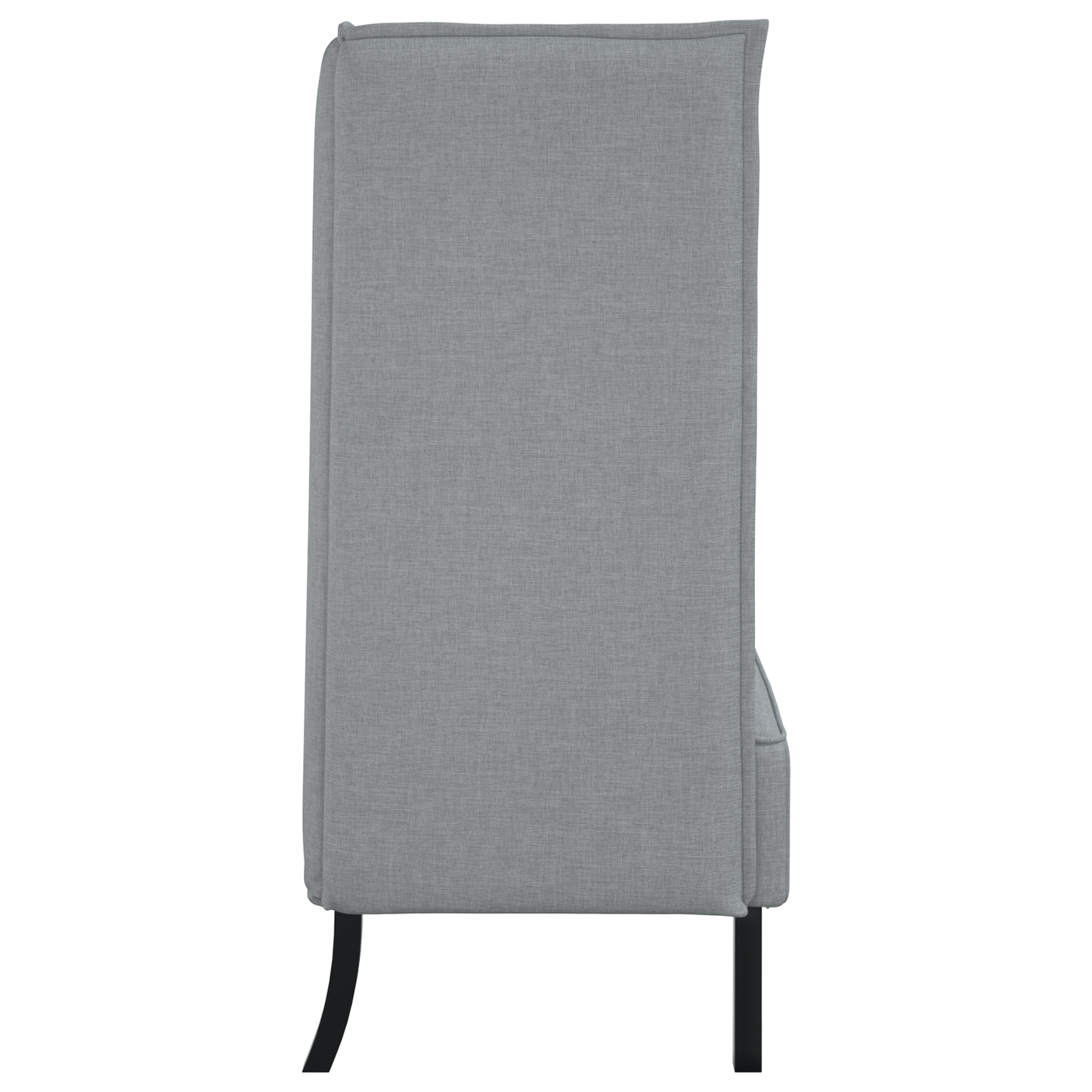 Hoge Rugbank Lichtgrijs 109x56x121 cm Stof