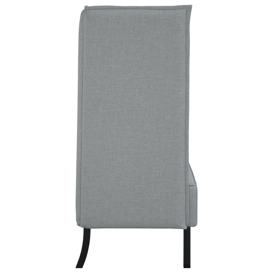 Hoge Rugbank Lichtgrijs 109x56x121 cm Stof