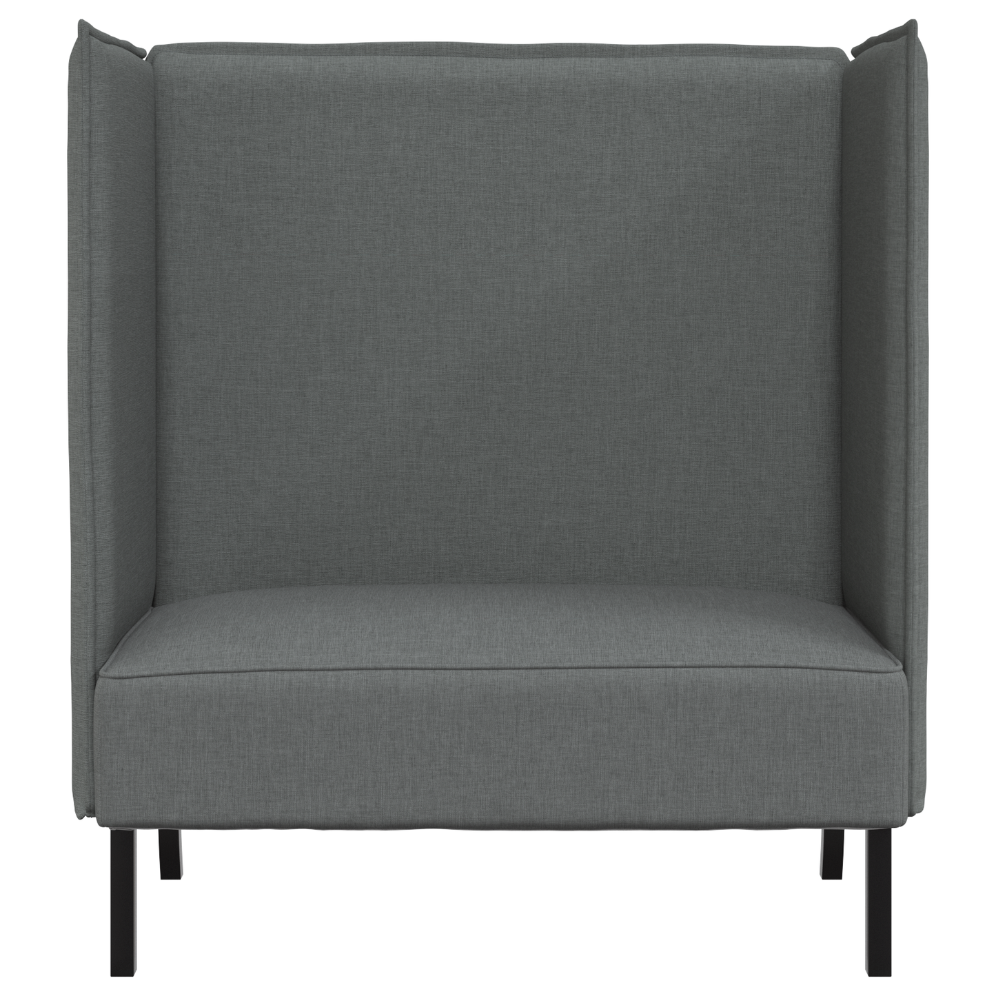 Hoge Rugbank Donkergrijs 109x56x121 cm Stoffen