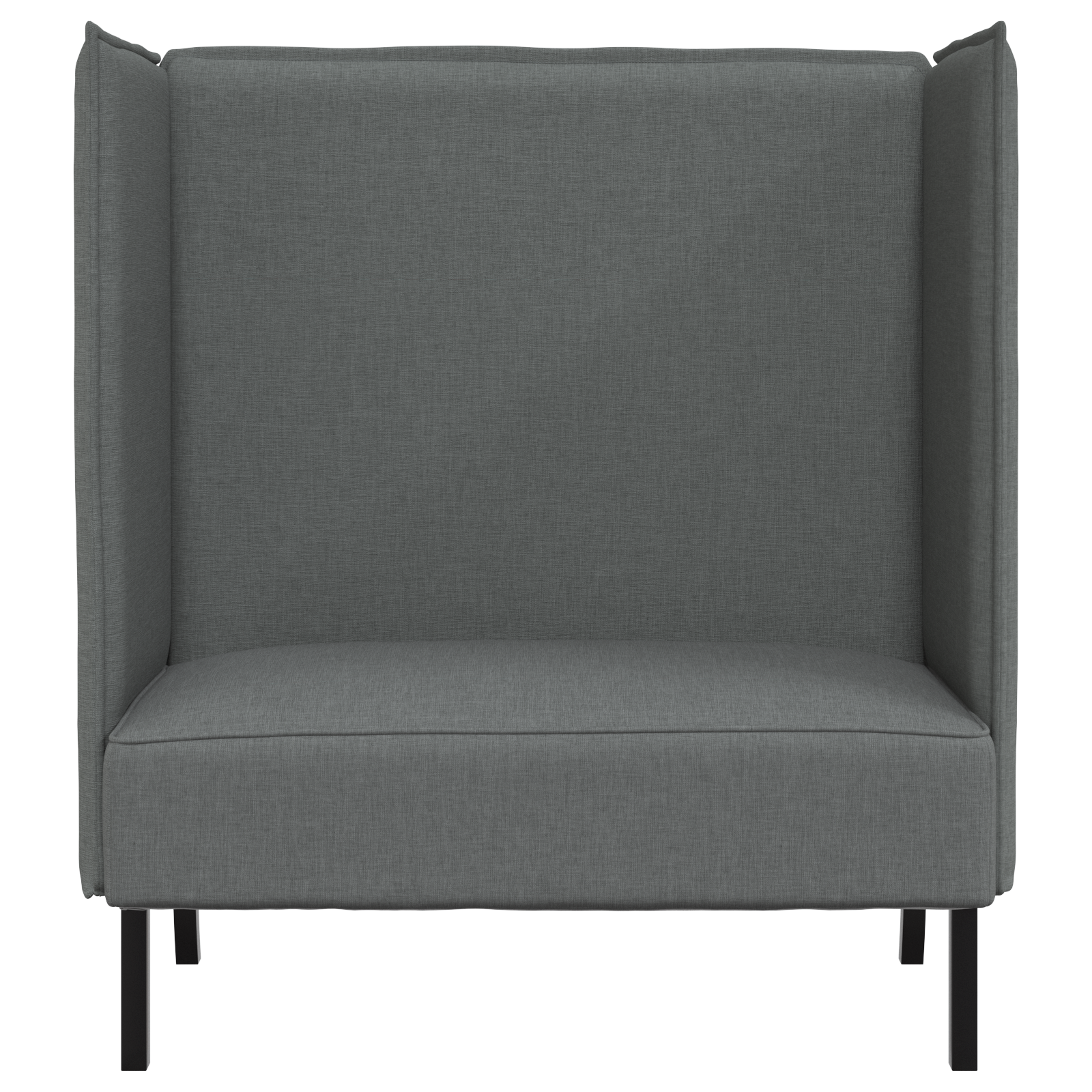 Hoge Rugbank Donkergrijs 109x56x121 cm Stoffen
