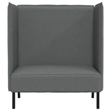 Hoge Rugbank Donkergrijs 109x56x121 cm Stoffen