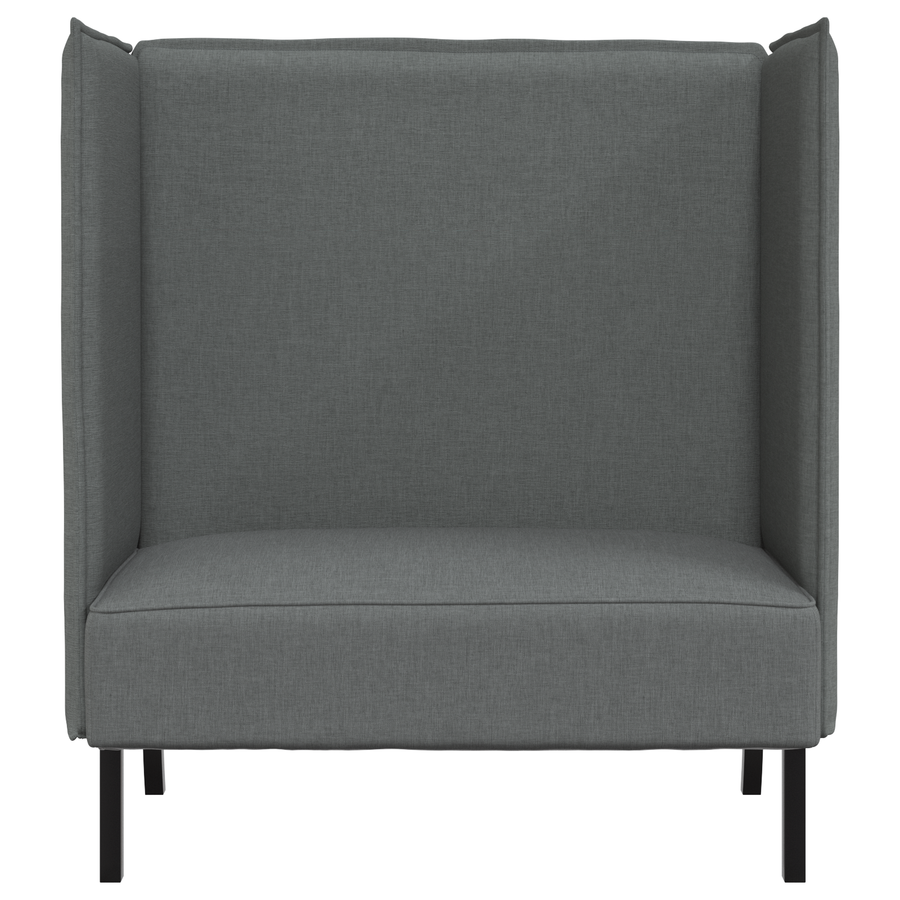 Hoge Rugbank Donkergrijs 109x56x121 cm Stoffen
