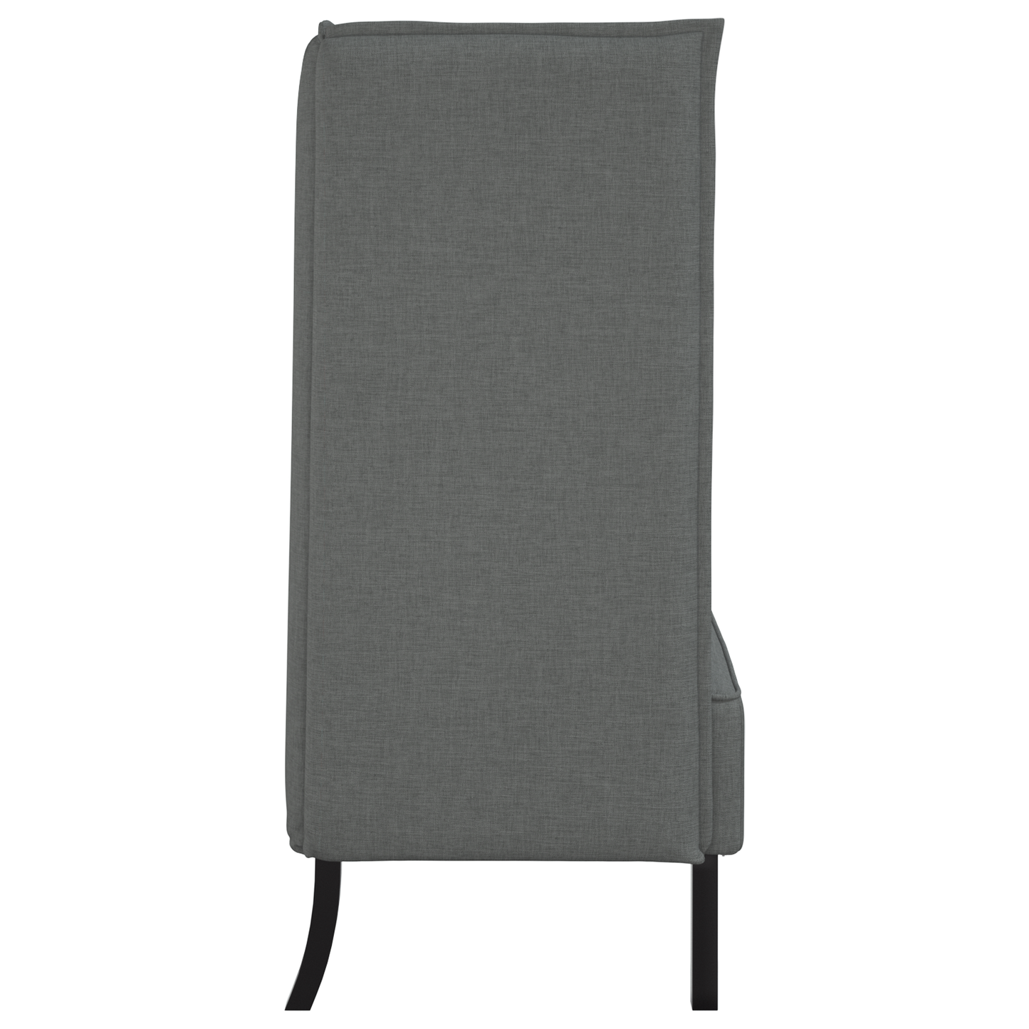 Hoge Rugbank Donkergrijs 109x56x121 cm Stoffen