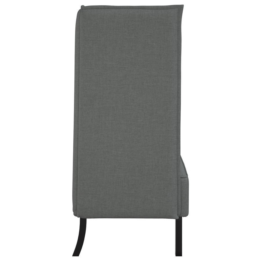 Hoge Rugbank Donkergrijs 109x56x121 cm Stoffen