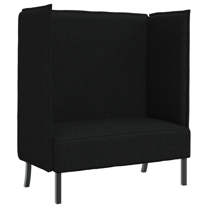 Hoge Rugbank Zwart 109x56x121 cm Stof