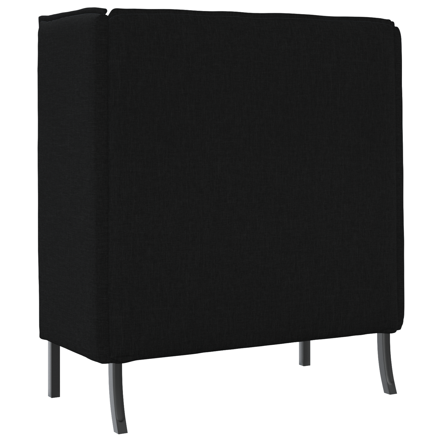Hoge Rugbank Zwart 109x56x121 cm Stof