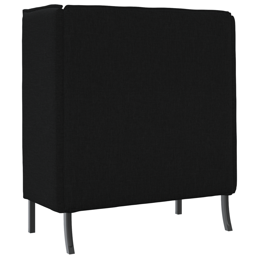 Hoge Rugbank Zwart 109x56x121 cm Stof